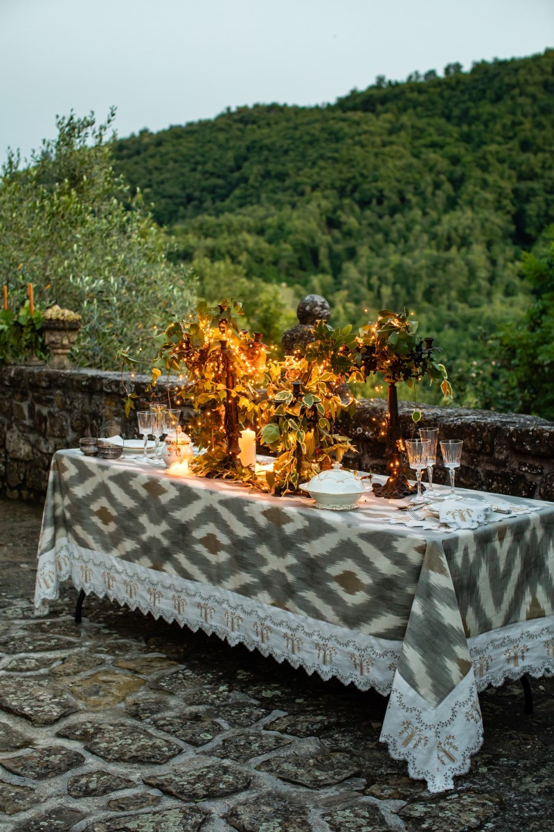Eden Stain-Free Cotton Tablecloth