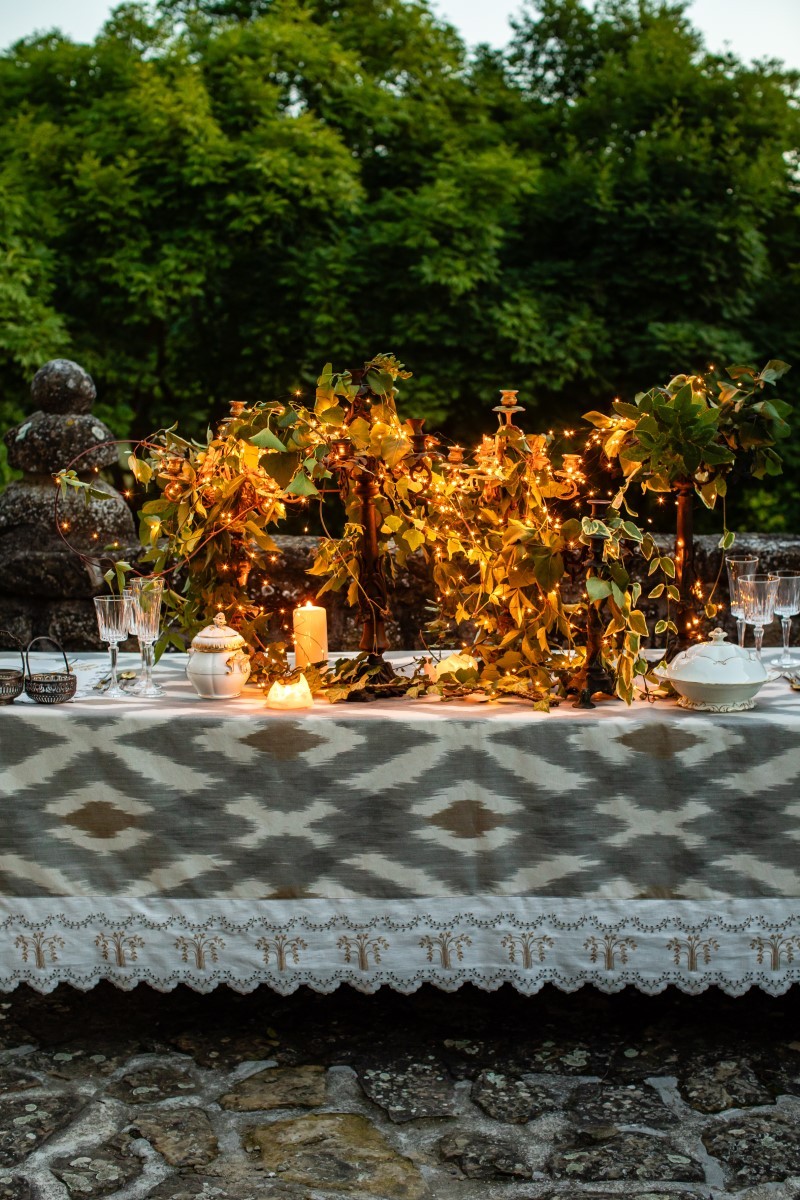 Eden Stain-Free Cotton Tablecloth