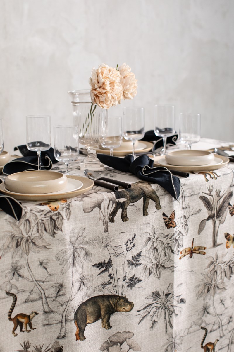 Nappe en lin viscose