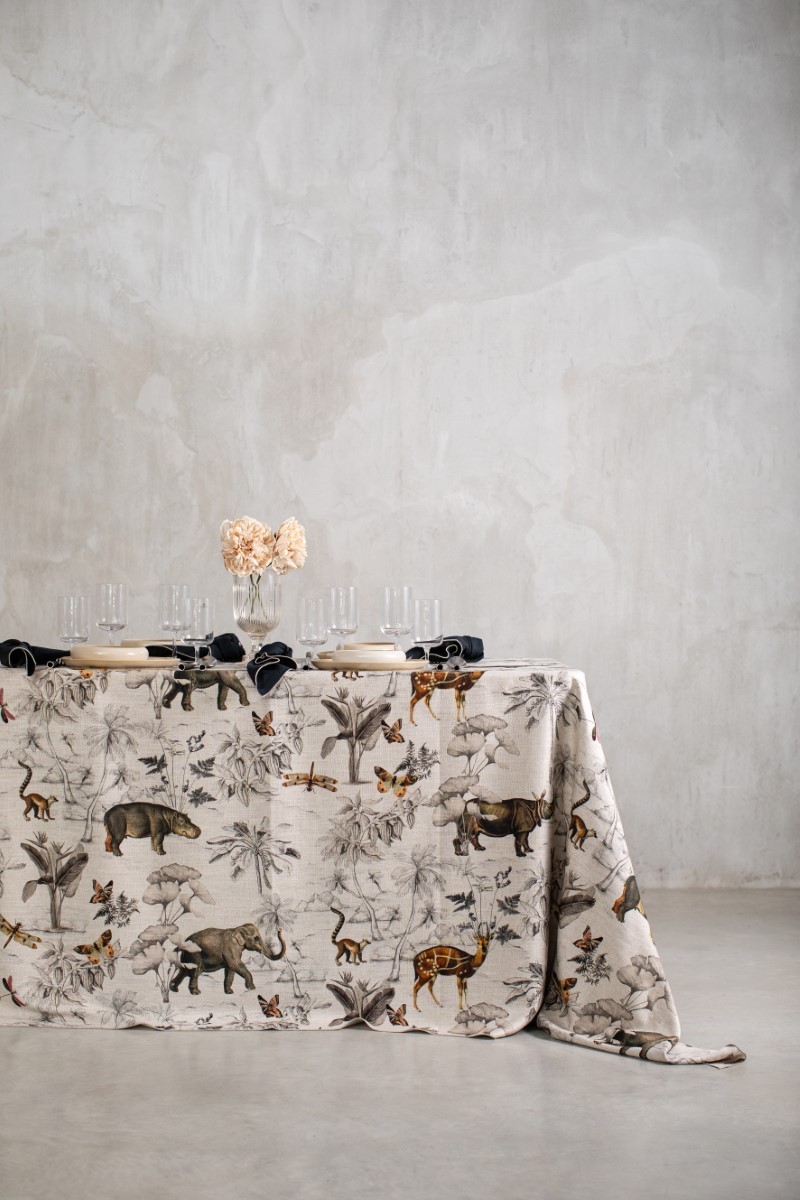 Nappe en lin viscose