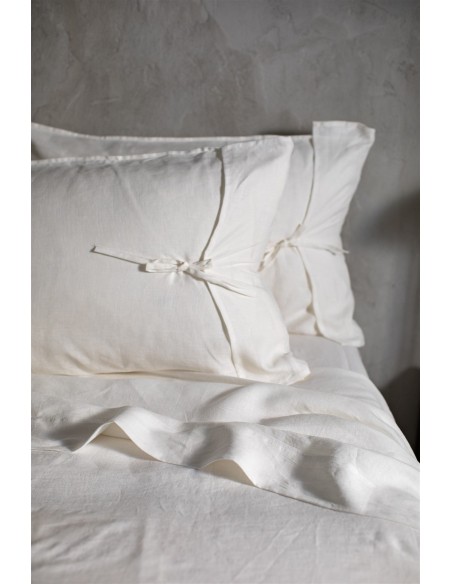 Drap-housse en lin avec coins