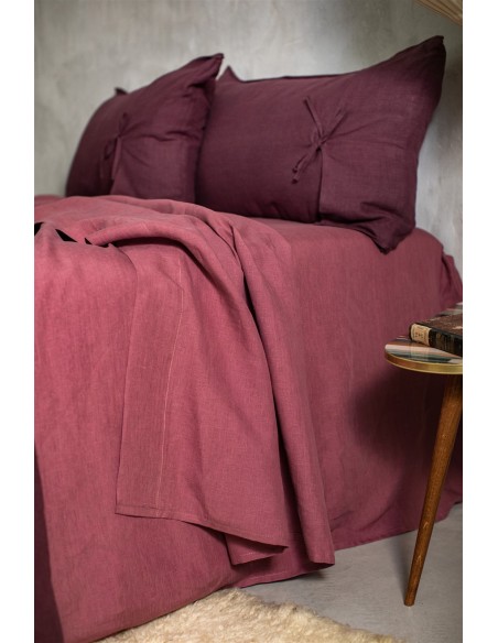 Drap-housse en lin avec coins