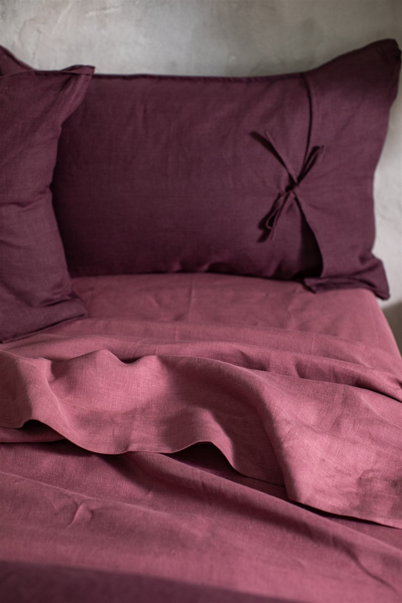 Drap-housse en lin avec coins