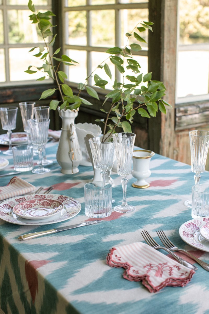Eden Stain-Free Cotton Tablecloth