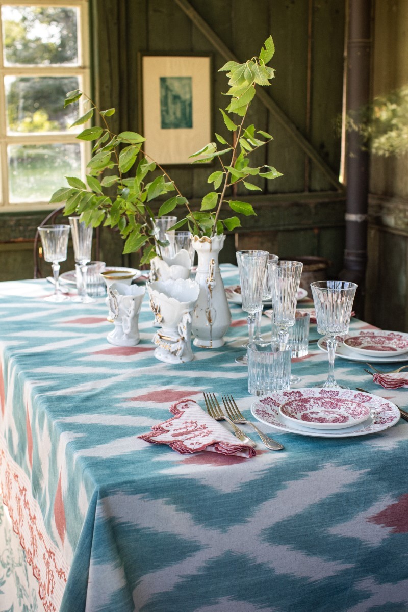 Eden Stain-Free Cotton Tablecloth