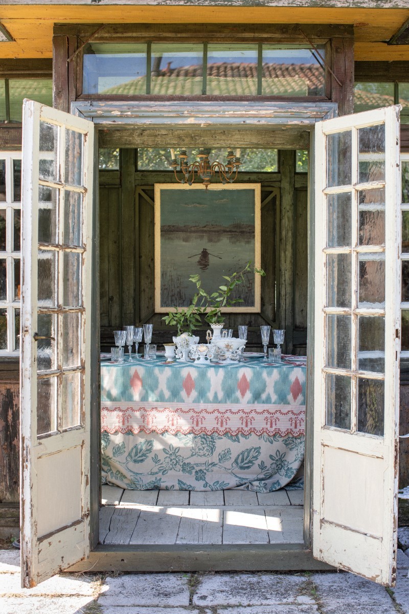 Eden Stain-Free Cotton Tablecloth