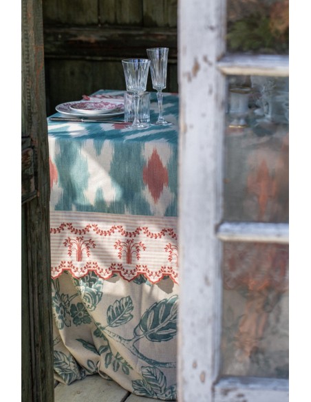 Eden Stain-Free Cotton Tablecloth