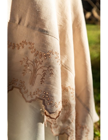 Eden Stain-Free Linen Tablecloth