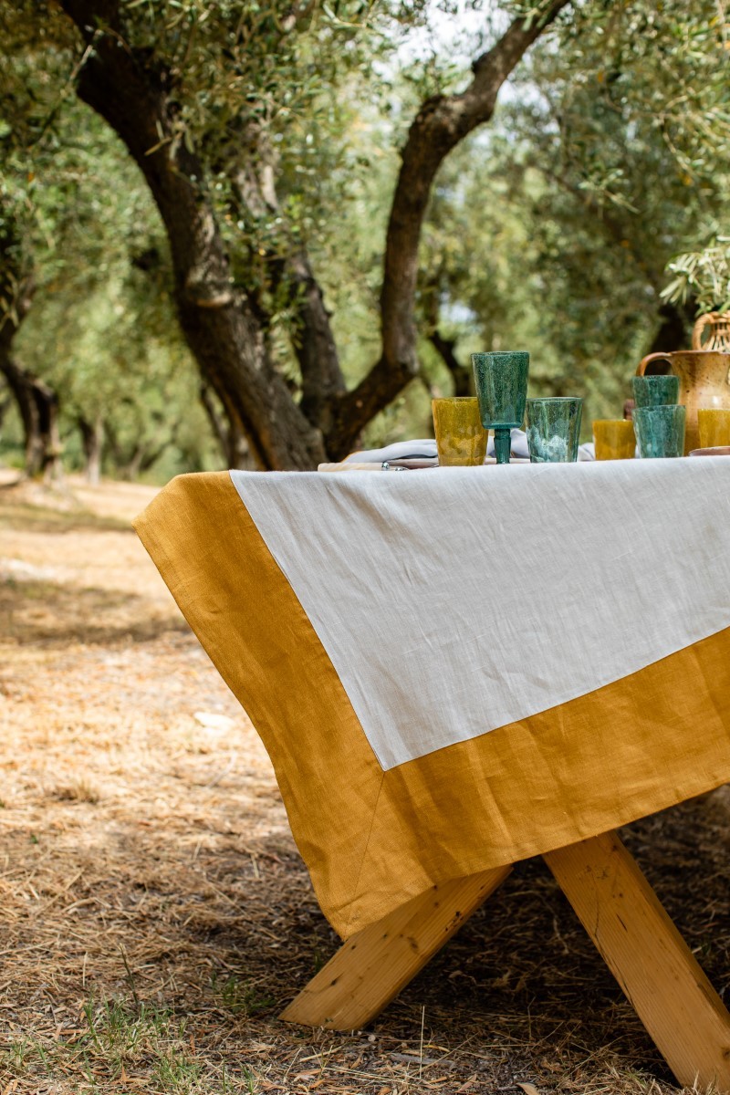 Nappe en lin Bauhaus 