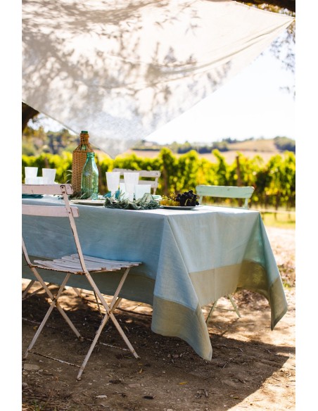 Stain Resistant Linen Bauhaus Tablecloth