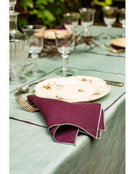 Stain Resistant Linen Bauhaus Tablecloth