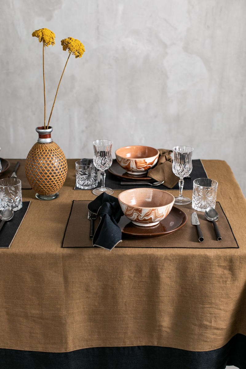 Nappe en lin Bauhaus