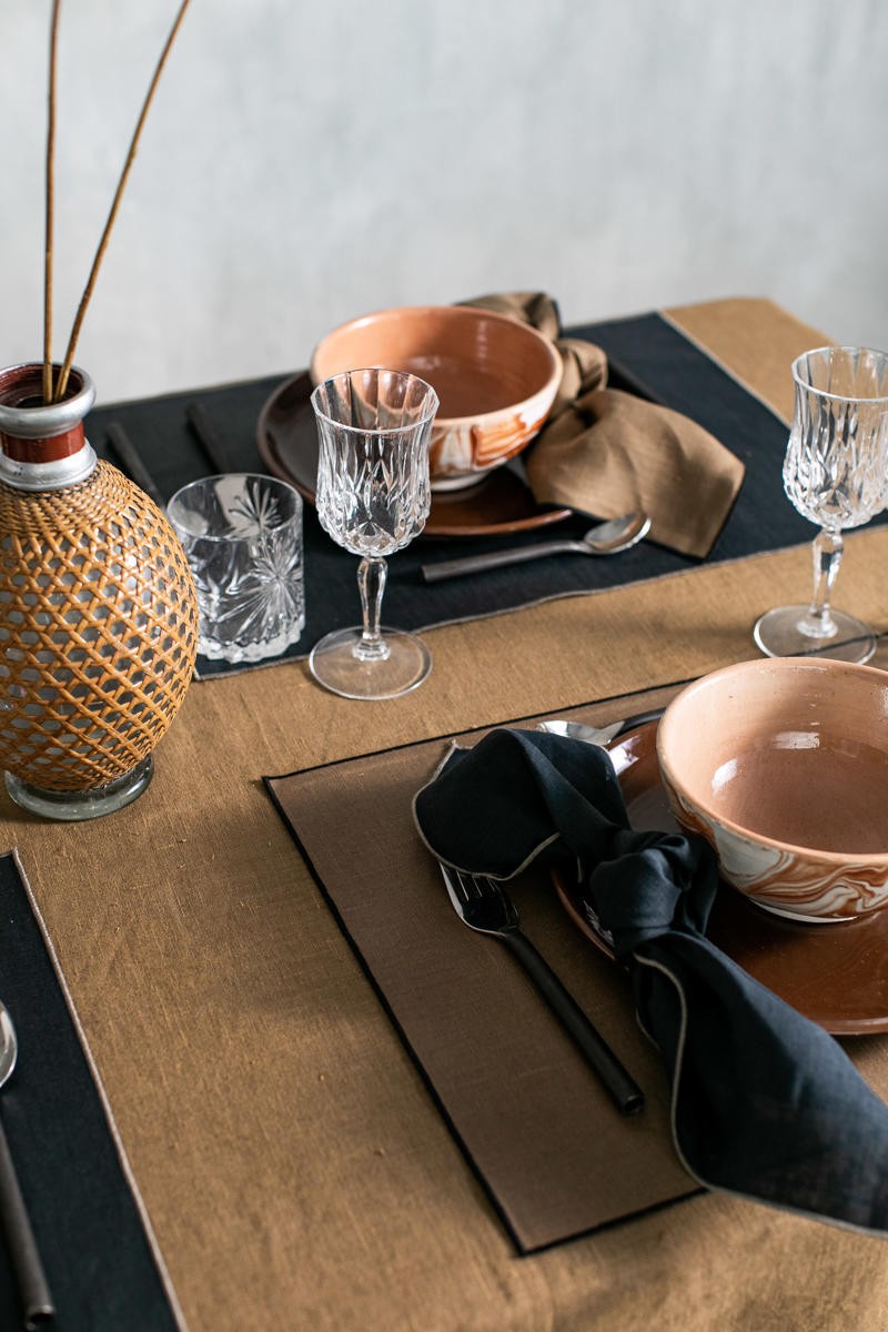 Nappe en lin Bauhaus 