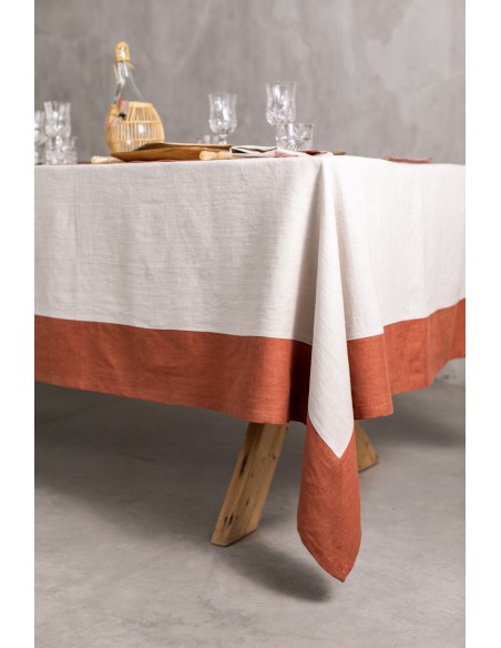 Stain Resistant Linen Bauhaus Tablecloth