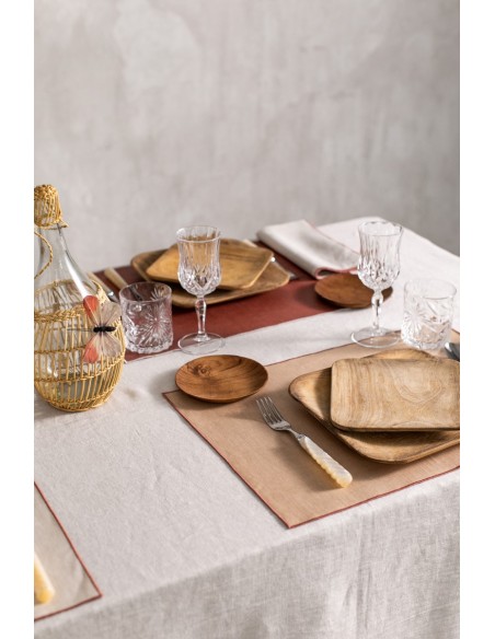 Stain Resistant Linen Bauhaus Tablecloth