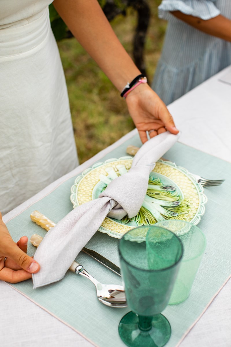 Stain Resistant Linen Bauhaus Tablecloth