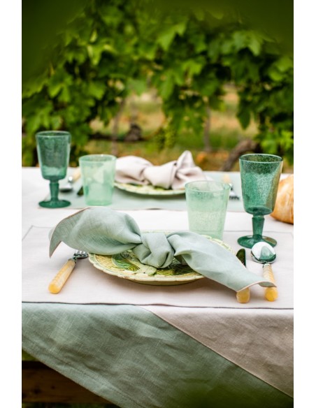 Nappe en lin Bauhaus enduit
