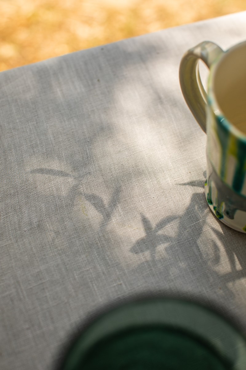 Stain Resistant Linen Bauhaus Tablecloth