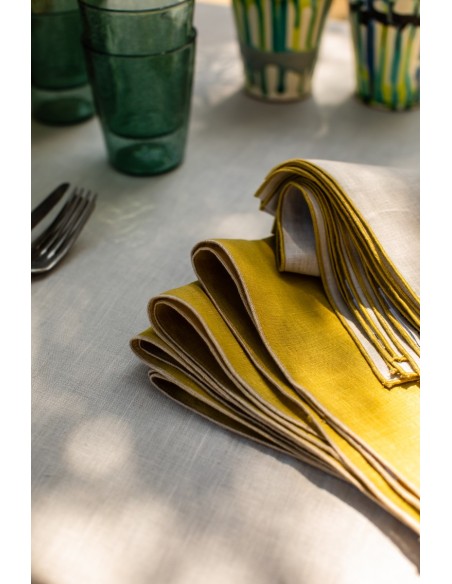 Stain Resistant Linen Bauhaus Tablecloth