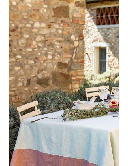 Stain Resistant Linen Bauhaus Tablecloth