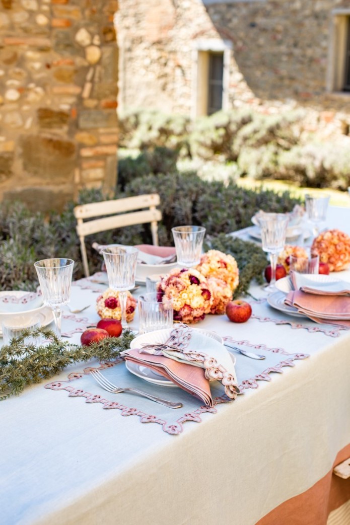 Stain Resistant Linen Bauhaus Tablecloth 2