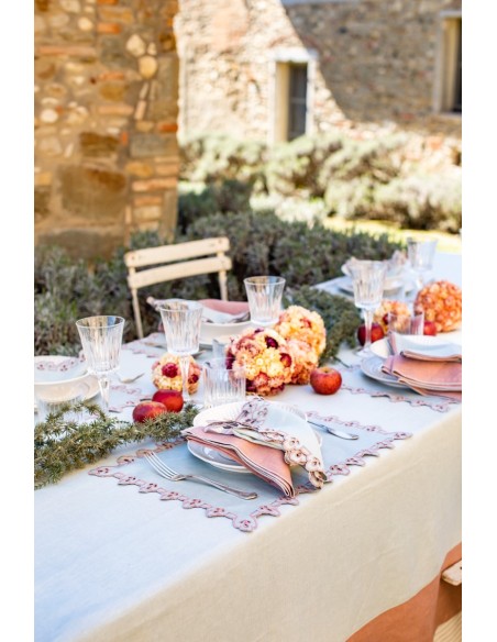 Stain Resistant Linen Bauhaus Tablecloth