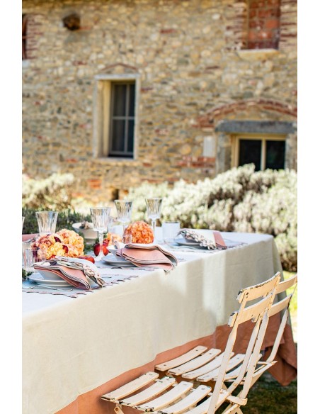 Stain Resistant Linen Bauhaus Tablecloth