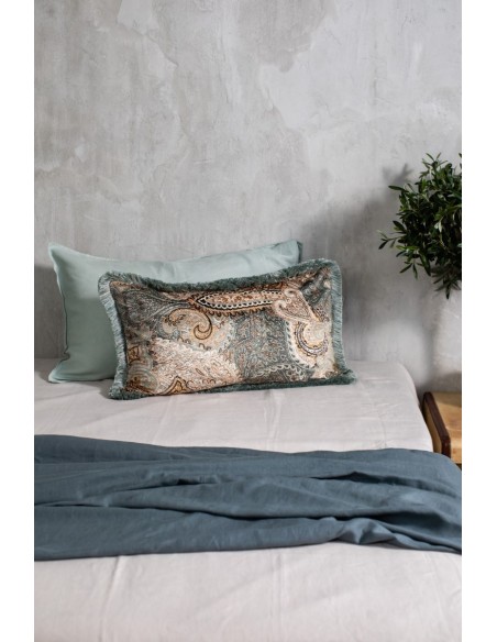 Elena Velvet Fringed Pillowcase