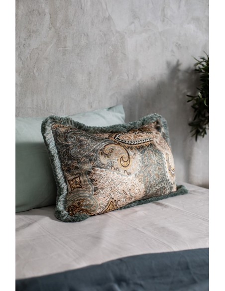 Elena Velvet Fringed Pillowcase