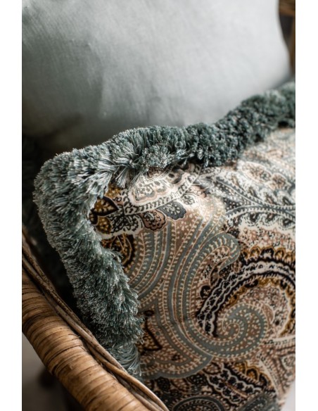 Elena Velvet Fringed Pillowcase