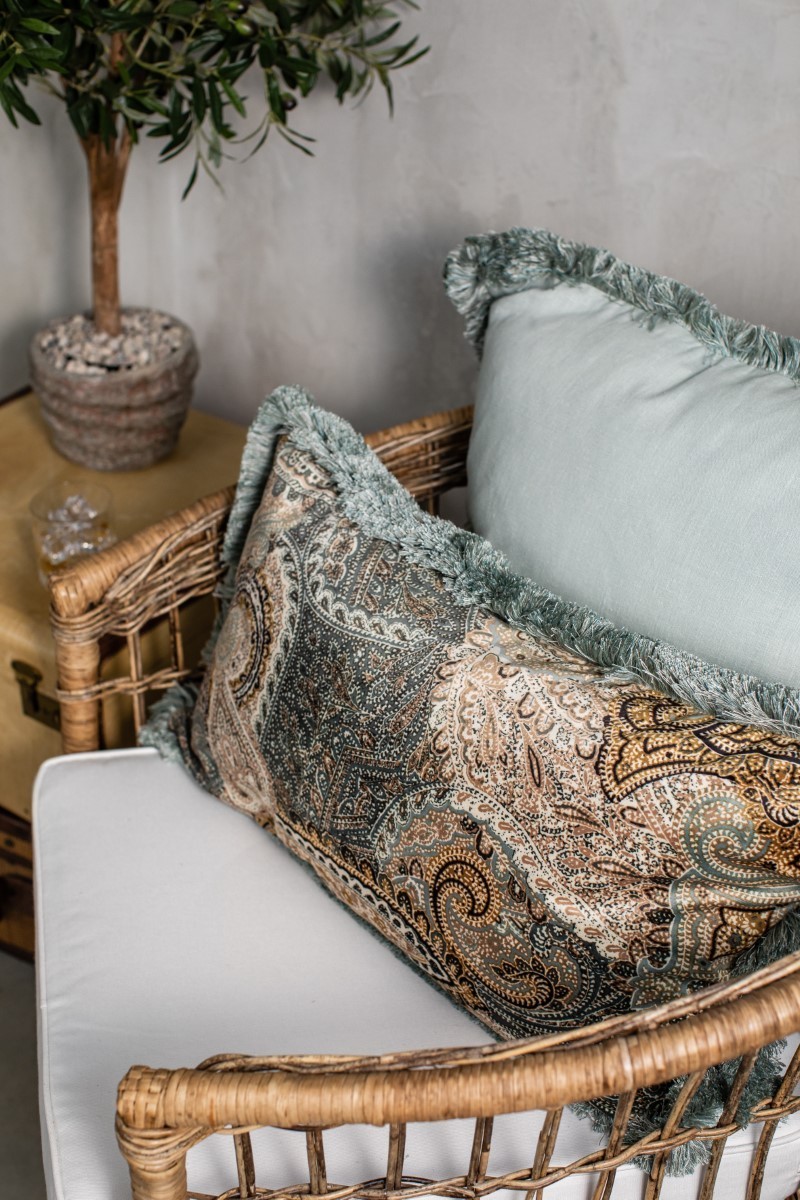 Elena Velvet Fringed Pillowcase