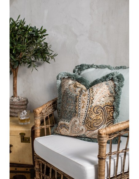 Elena Velvet Fringed Pillowcase