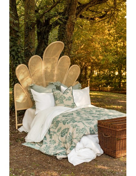 Pure Reversible Bedspread in Linen/Cotton