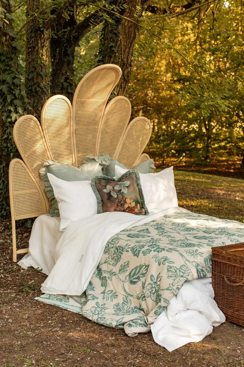 Pure Reversible Bedspread in Linen/Cotton