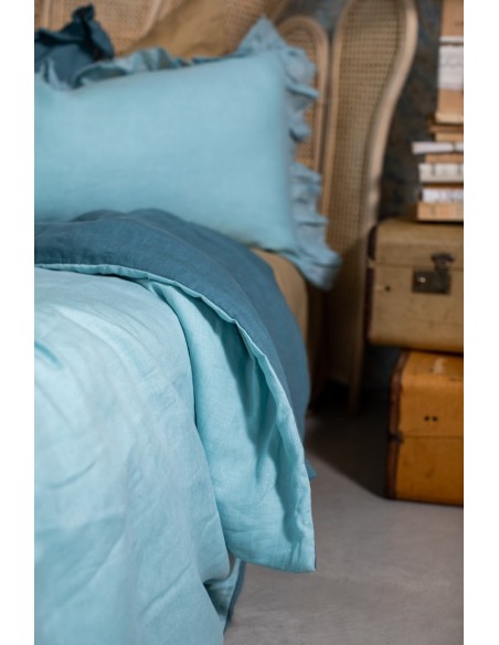 Pure Reversible Bedspread in Linen