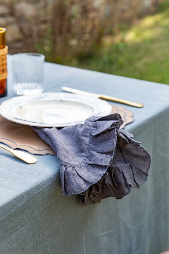 Set de table Firenze en lin enduit 2