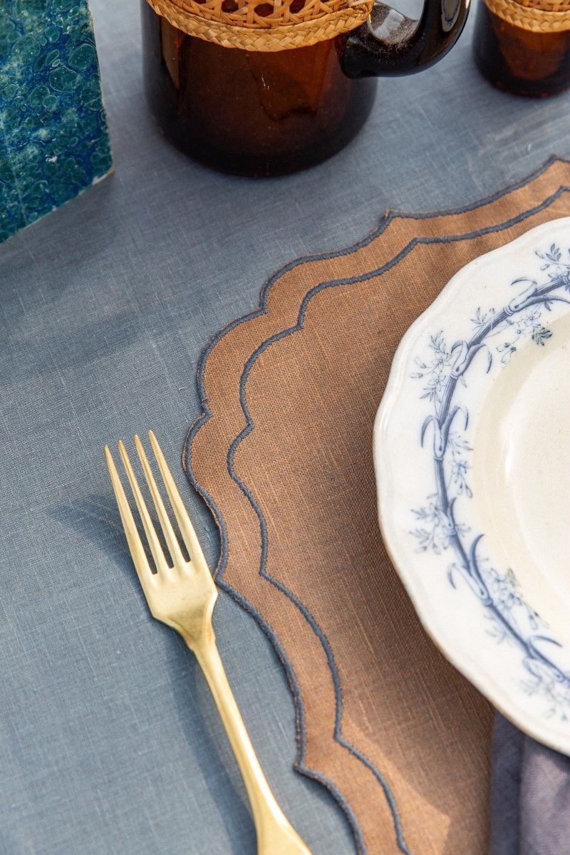 Set de table Firenze en lin enduit