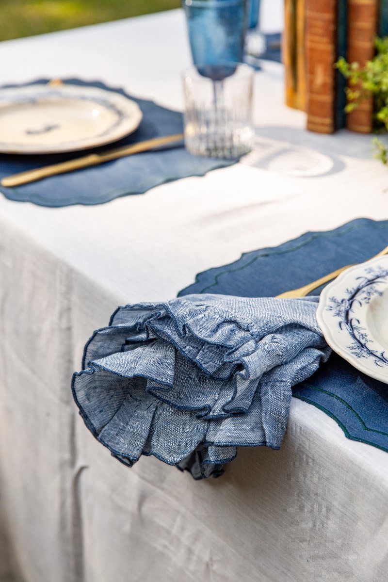 Set de table Firenze en lin enduit