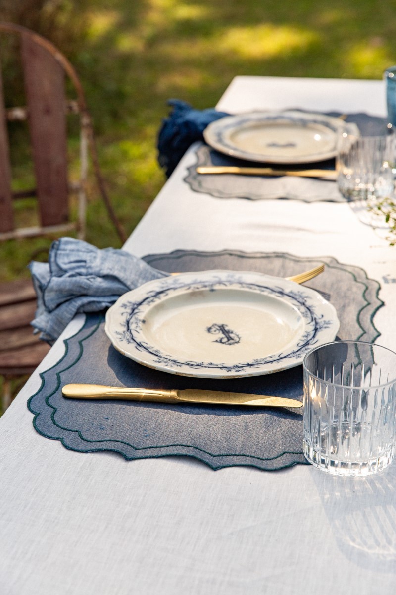 Set de table Firenze en lin enduit