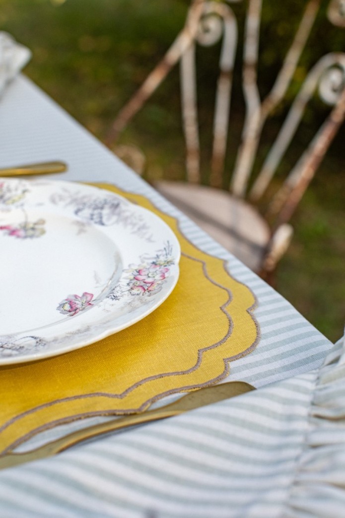 Set de table Firenze en lin enduit 2