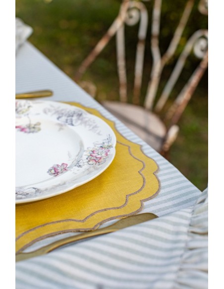 Set de table Firenze en lin enduit