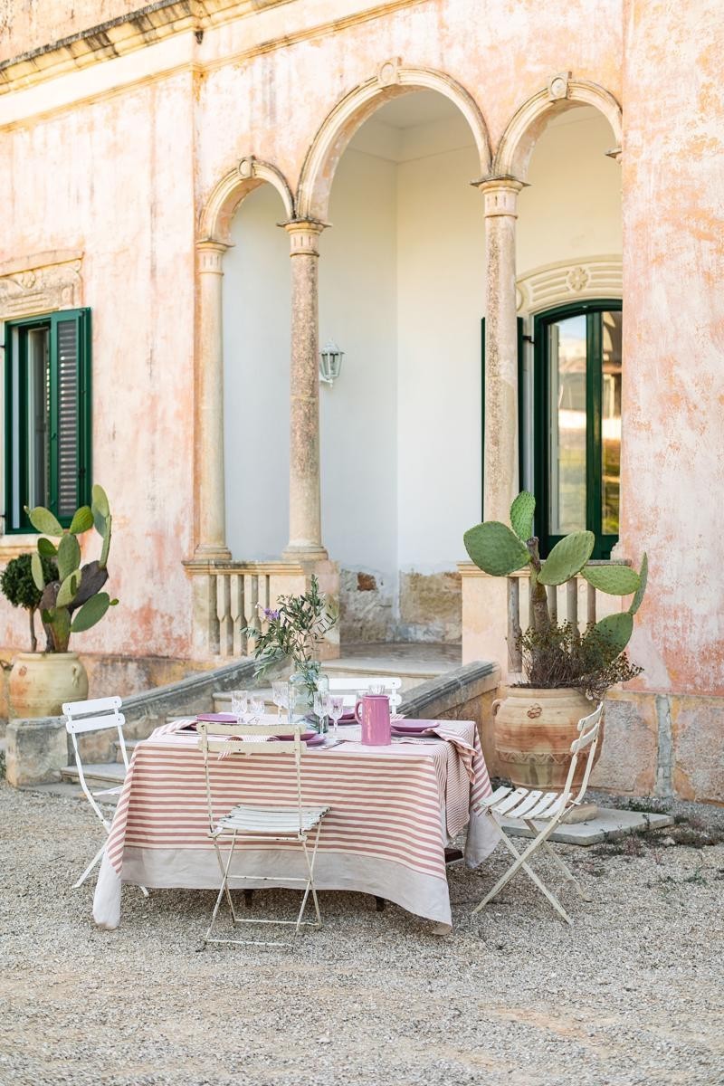 Stain Resistant Cotton Bauhaus Tablecloth