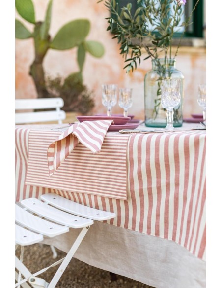 Nappe en coton Bauhaus enduit