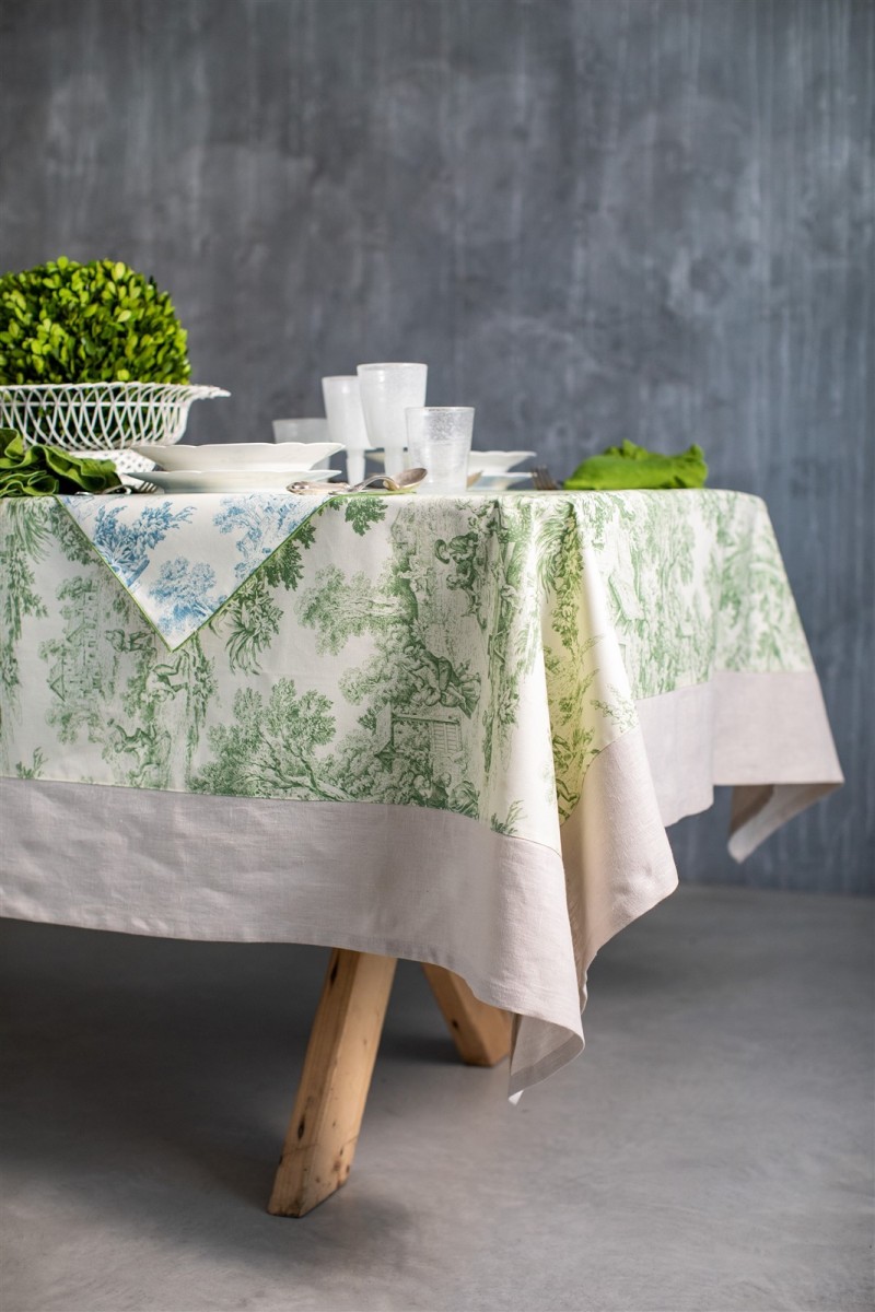 Stain Resistant Cotton Bauhaus Tablecloth