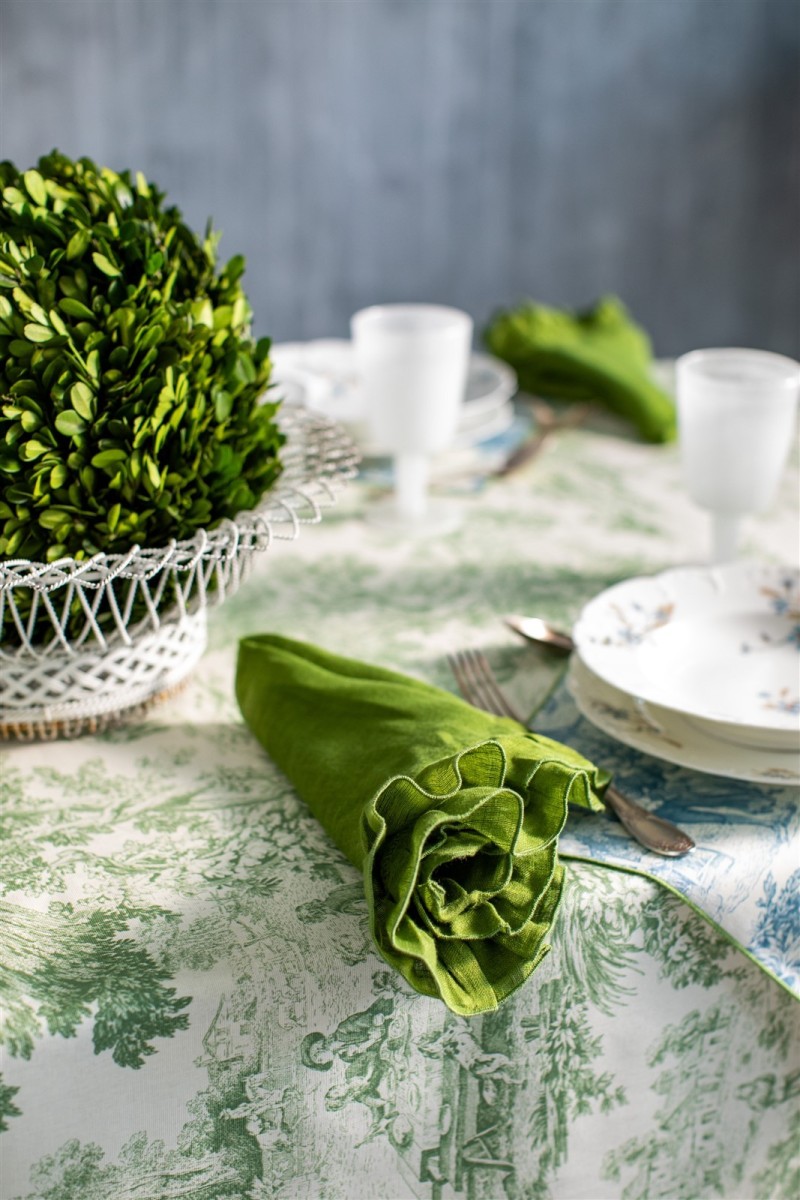 Nappe en coton Bauhaus enduit