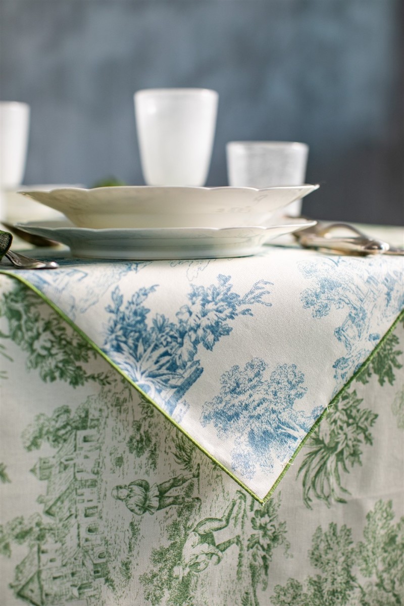 Nappe en coton Bauhaus enduit