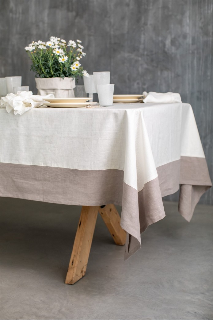 Nappe en lin Bauhaus enduit 2
