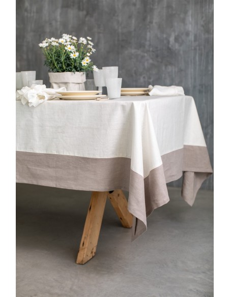 Stain Resistant Linen Bauhaus Tablecloth