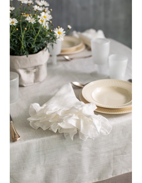 Stain Resistant Linen Bauhaus Tablecloth