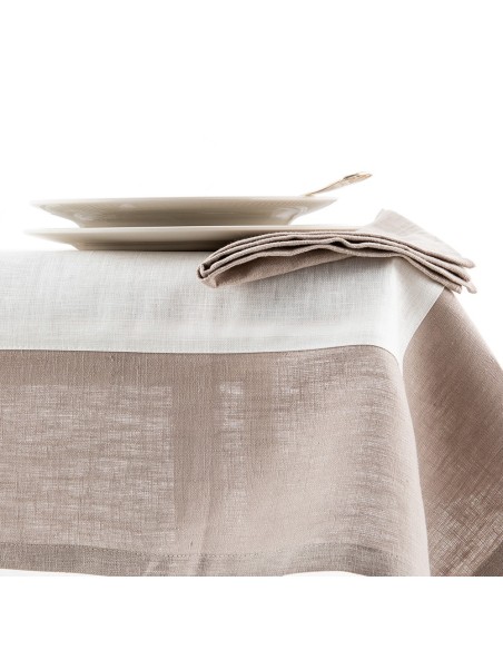 Stain Resistant Linen Bauhaus Tablecloth